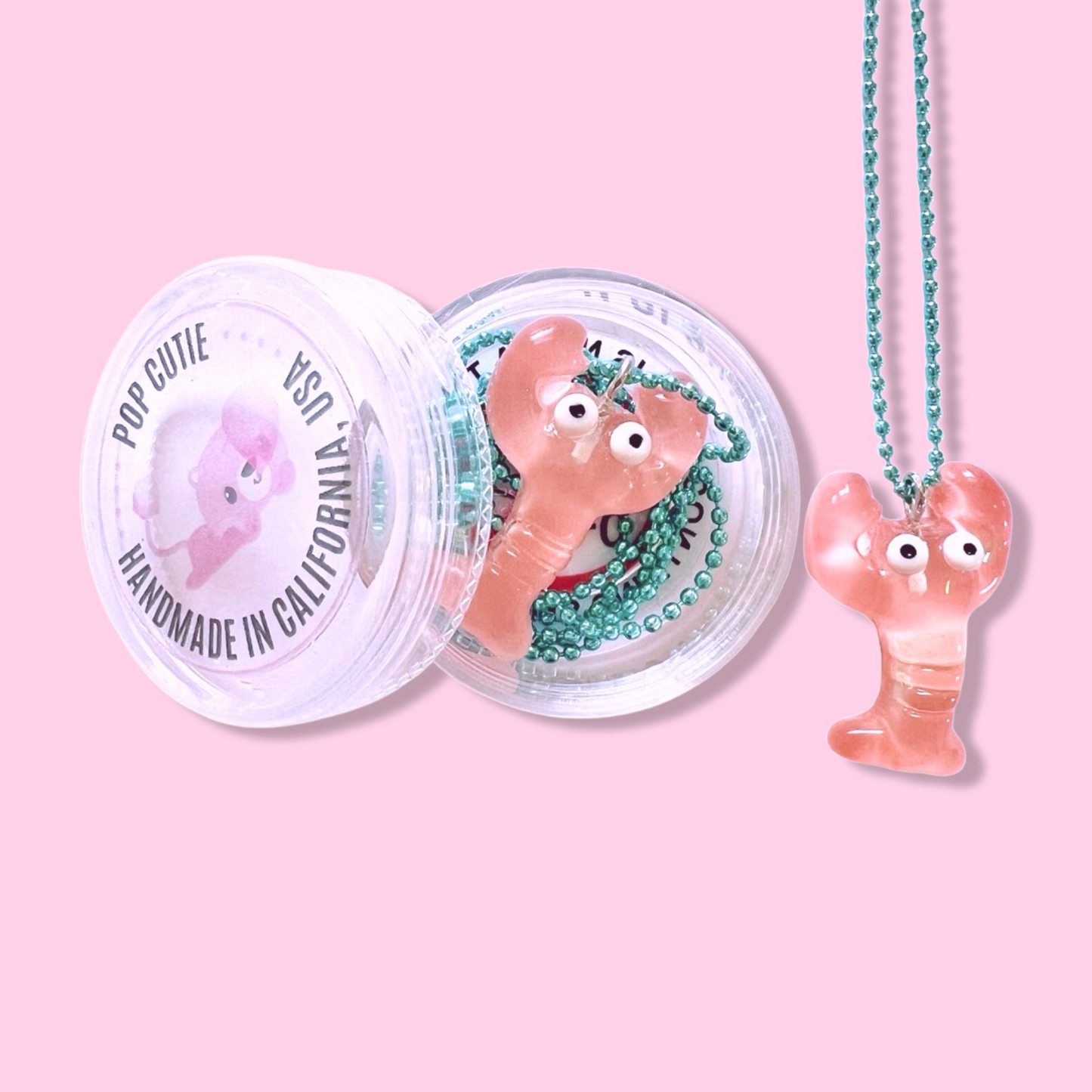 Pop Cutie Lobster Necklace - Handmade