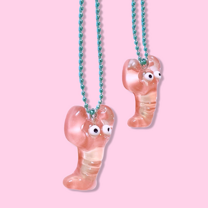 Pop Cutie Lobster Necklace - Handmade