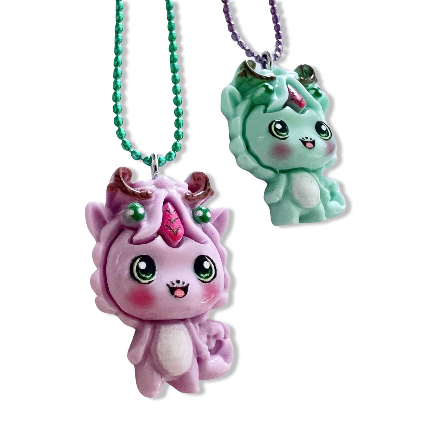 Pop Cutie Dragon Necklace - Handmade