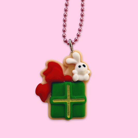 Pop Cutie Christmas Bunny Gift Kids Necklace