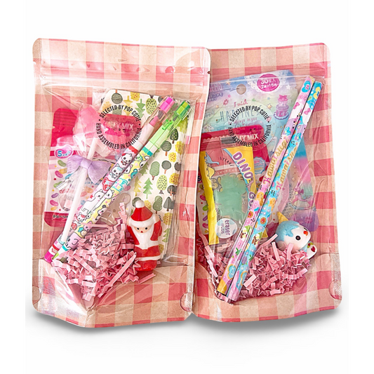 Pop Cutie Holiday Christmas Japanese Stationery Gift Set - Stocking Stuffer