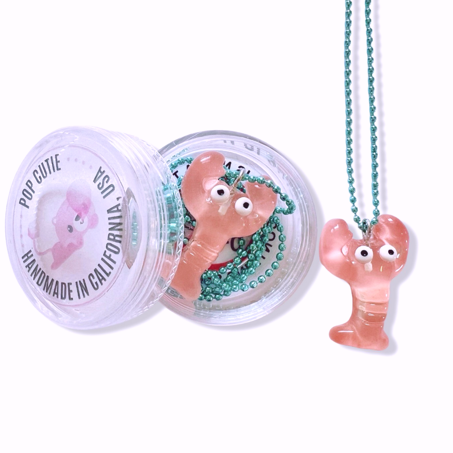 Pop Cutie Lobster Necklace - Handmade