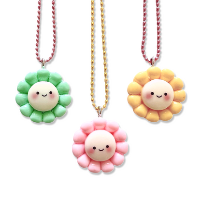 Pop Cutie Pastel Flower Necklace - Handmade