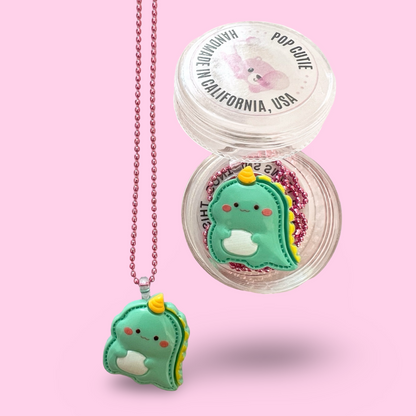 Pop Cutie Kawaii Dino Necklace - Handmade