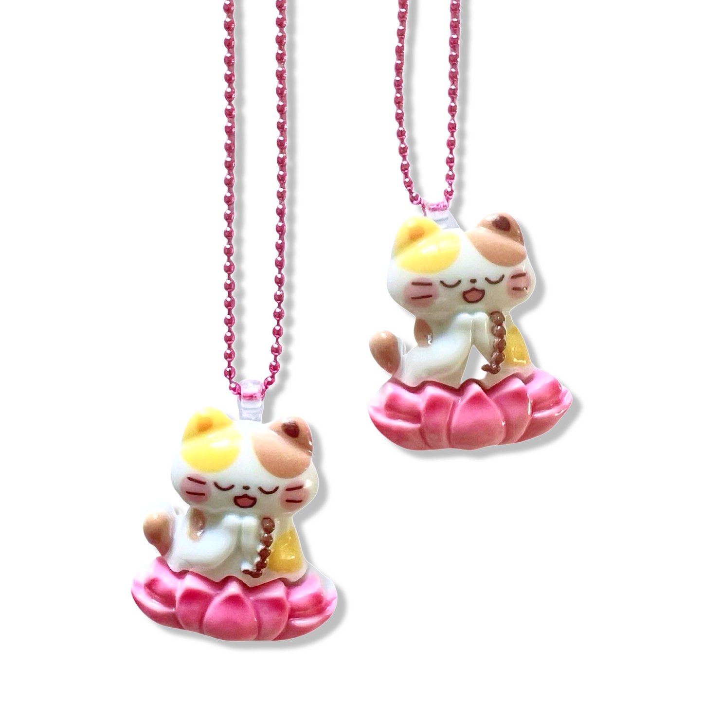 Pop Cutie Yoga Cat Necklace