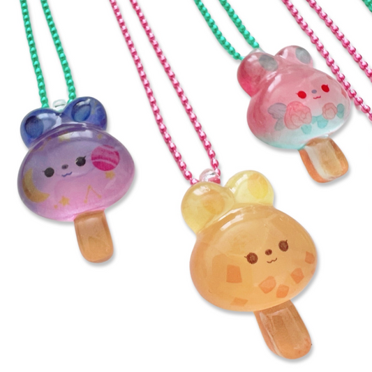 Pop Cutie Bunny Popsicle Necklace