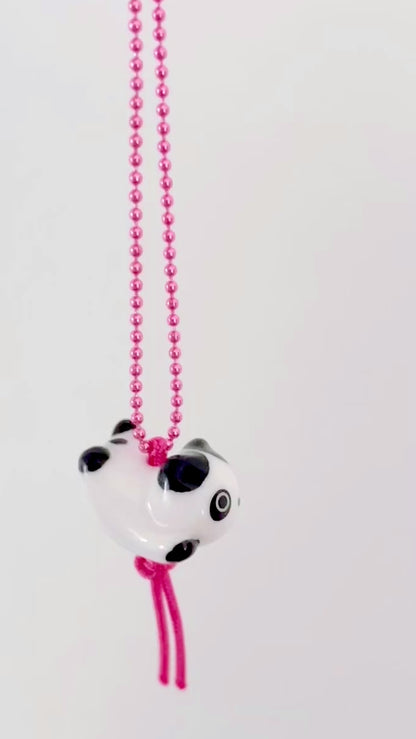 DeLuxe Pop Cutie Porcelain Panda Necklace