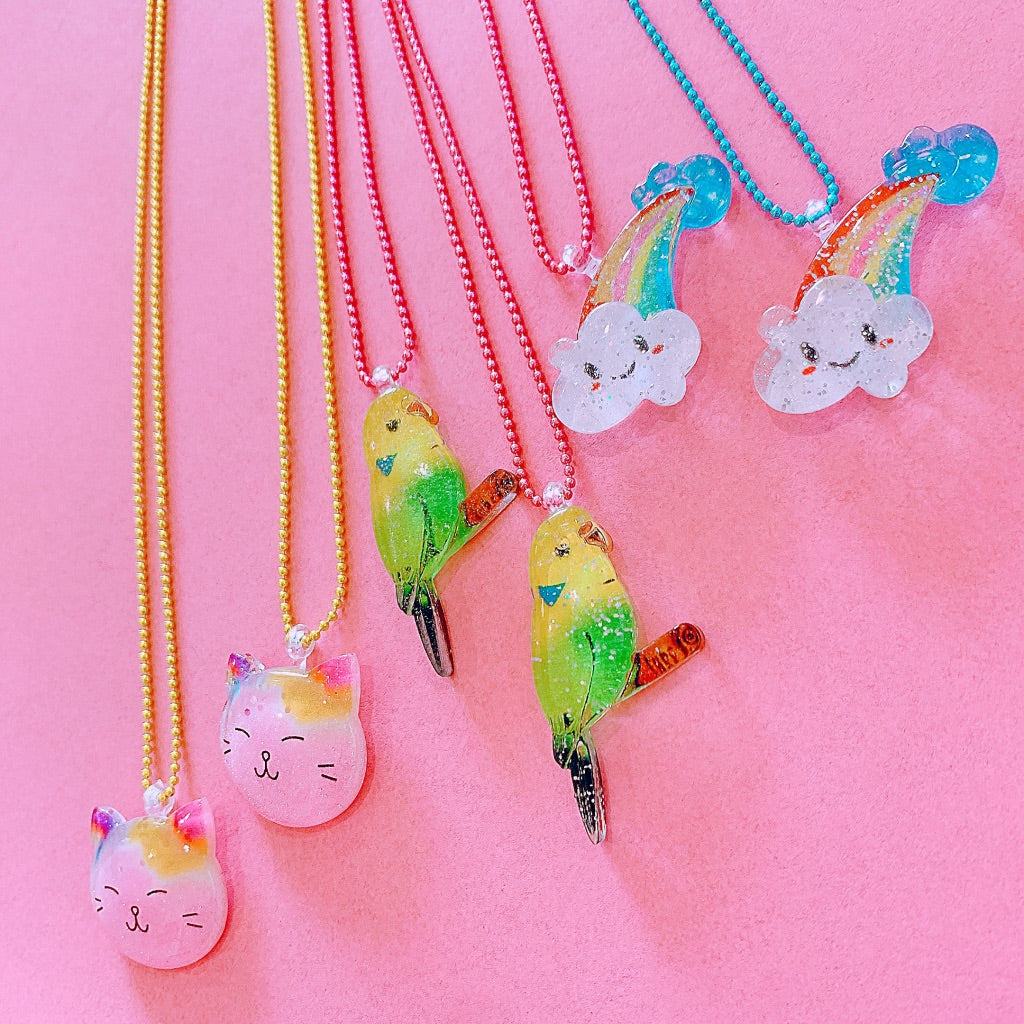 Sale! Pop Cutie Glitter Rainbow Necklaces