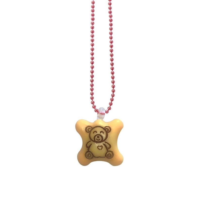 Pop Cutie Gacha Cookie Bear Necklaces