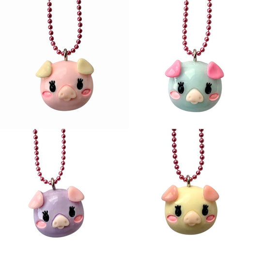 Sale! Pop Cutie Gacha Color Pig Necklaces