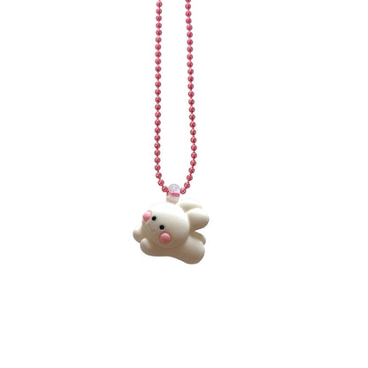 Pop Cutie Gacha Fluffy Bunny Necklaces