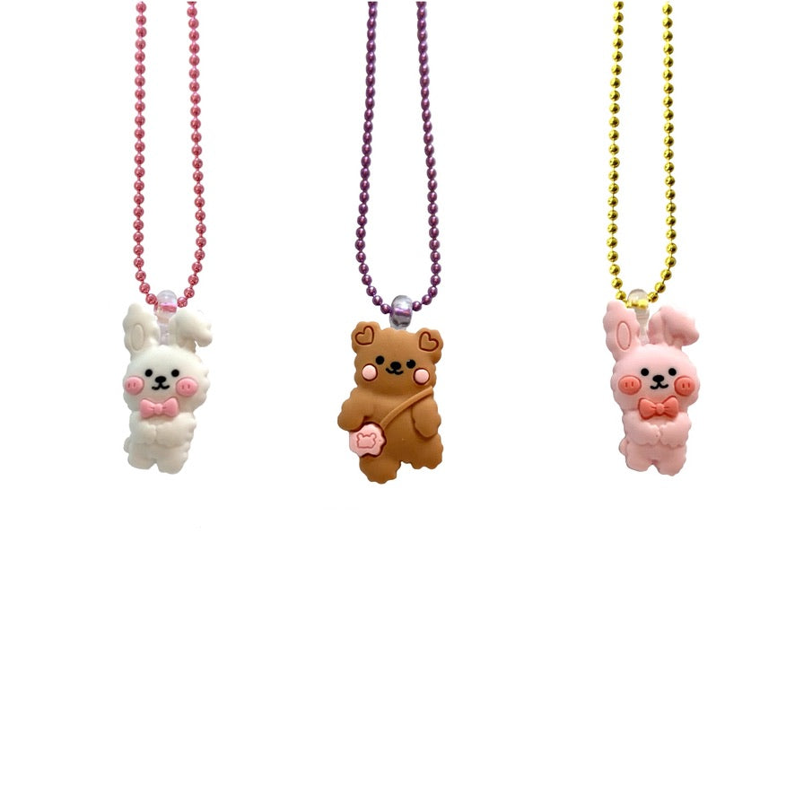 Pop Cutie Gacha Bunny & Bear Necklaces