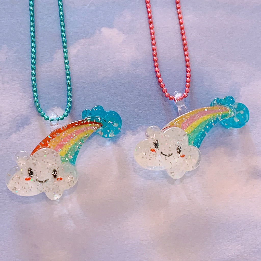 Sale! Pop Cutie Glitter Rainbow Necklaces