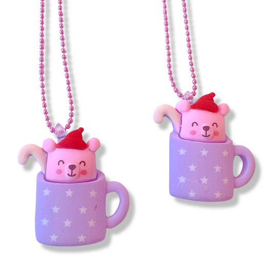 Sale! Ltd. Pop Cutie Hot Drink Purple Kids Necklace Holiday Christmas