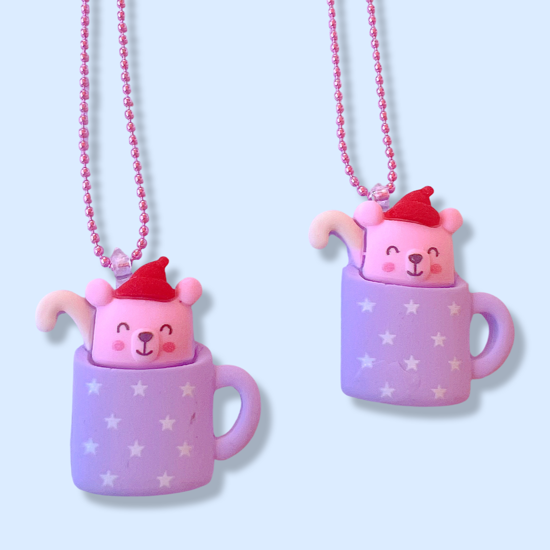 Ltd. Pop Cutie Hot Drink Purple Kids Necklace Holiday Christmas