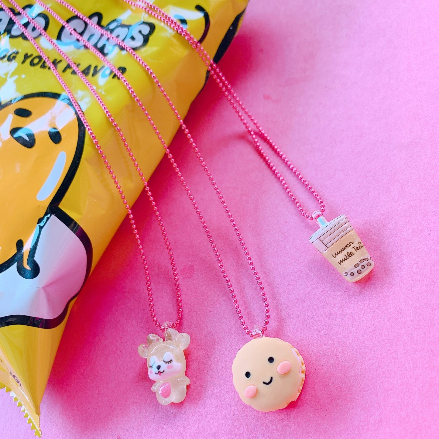 Ltd. Pop Cutie Smiling Macaroon Necklace