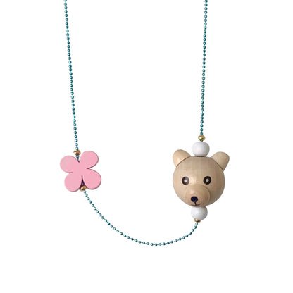 Pop Cutie ECO Bear Flower Necklace