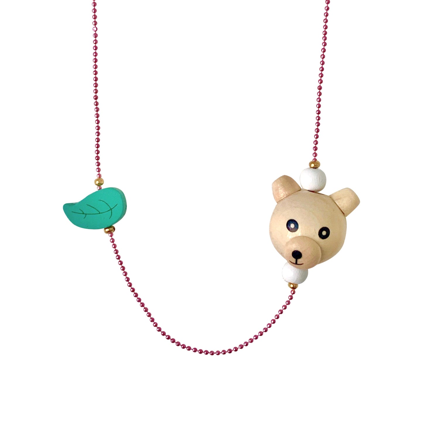 Pop Cutie ECO Bear Leaf Necklaces