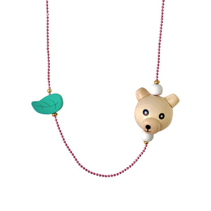 Pop Cutie ECO Bear Leaf Necklaces