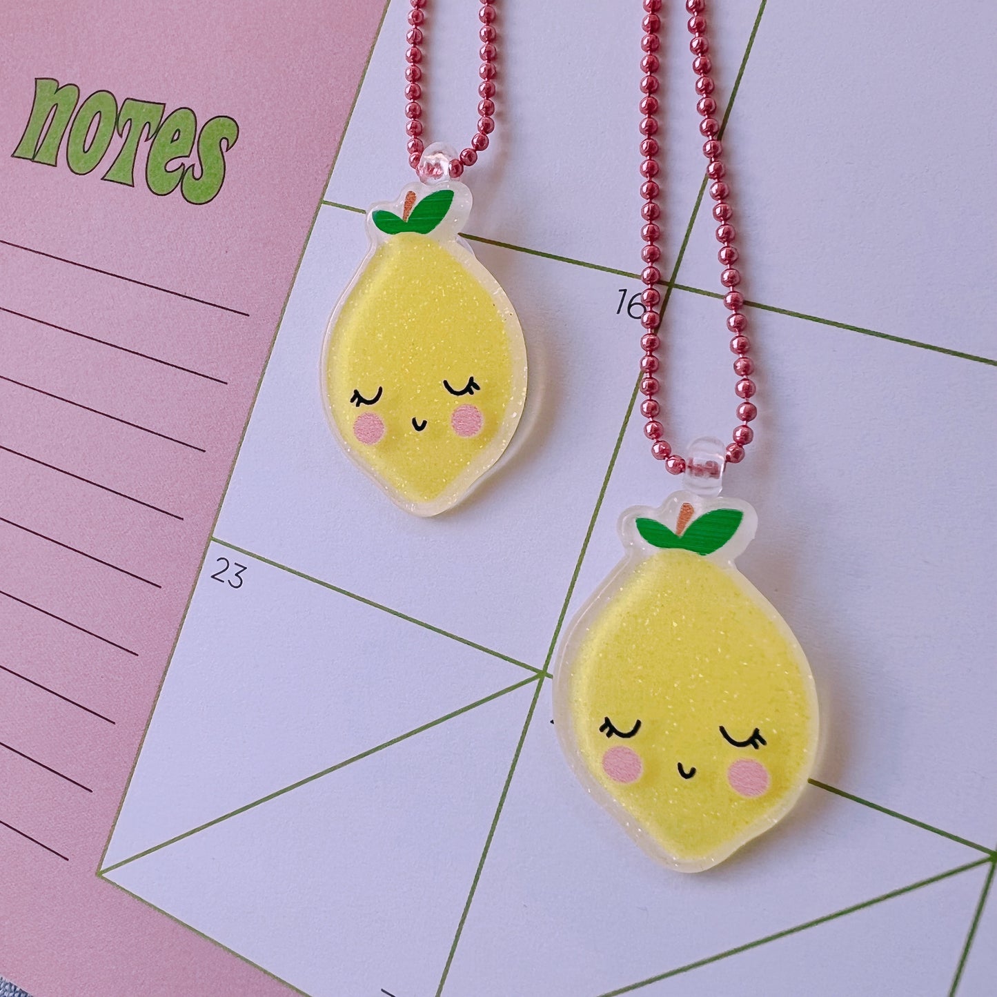 Pop Cutie Happy Lemon Necklaces