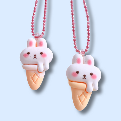 Pop Cutie Softserve Bunny Kids Necklace