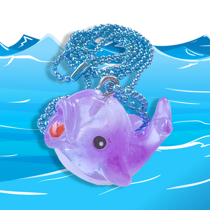 Pop Cutie Under the Sea Necklaces - Pink Dolphin