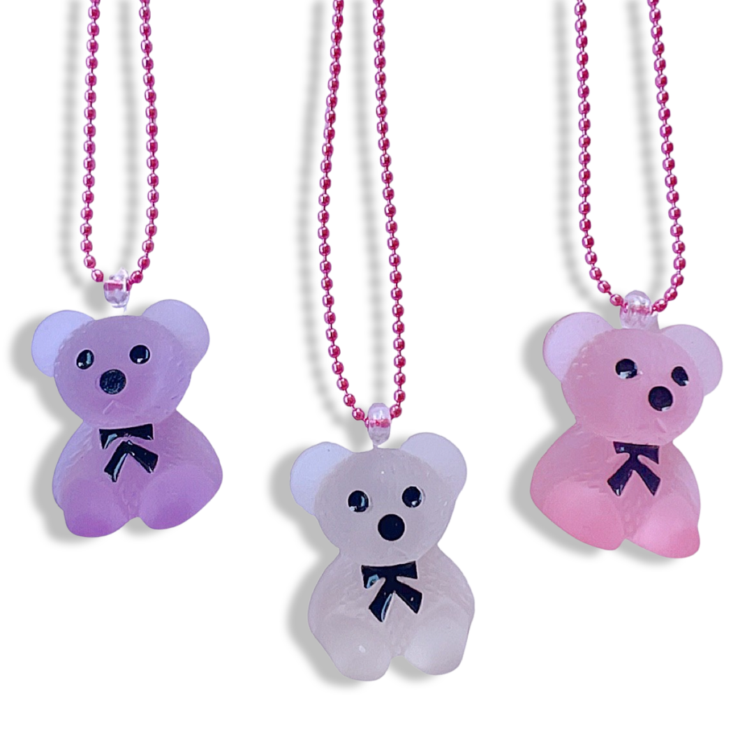 Pop Cutie Classic Jelly Bear Kids Necklace