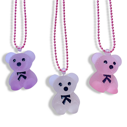 Pop Cutie Classic Jelly Bear Kids Necklace