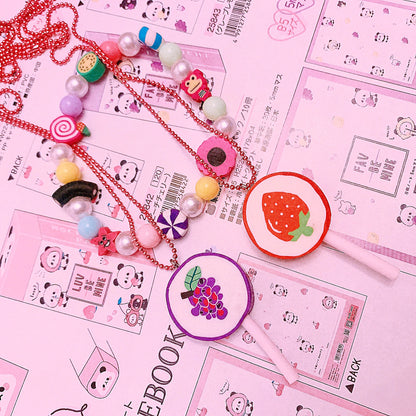 Pop Cutie Retro Lollipop Kids Necklace