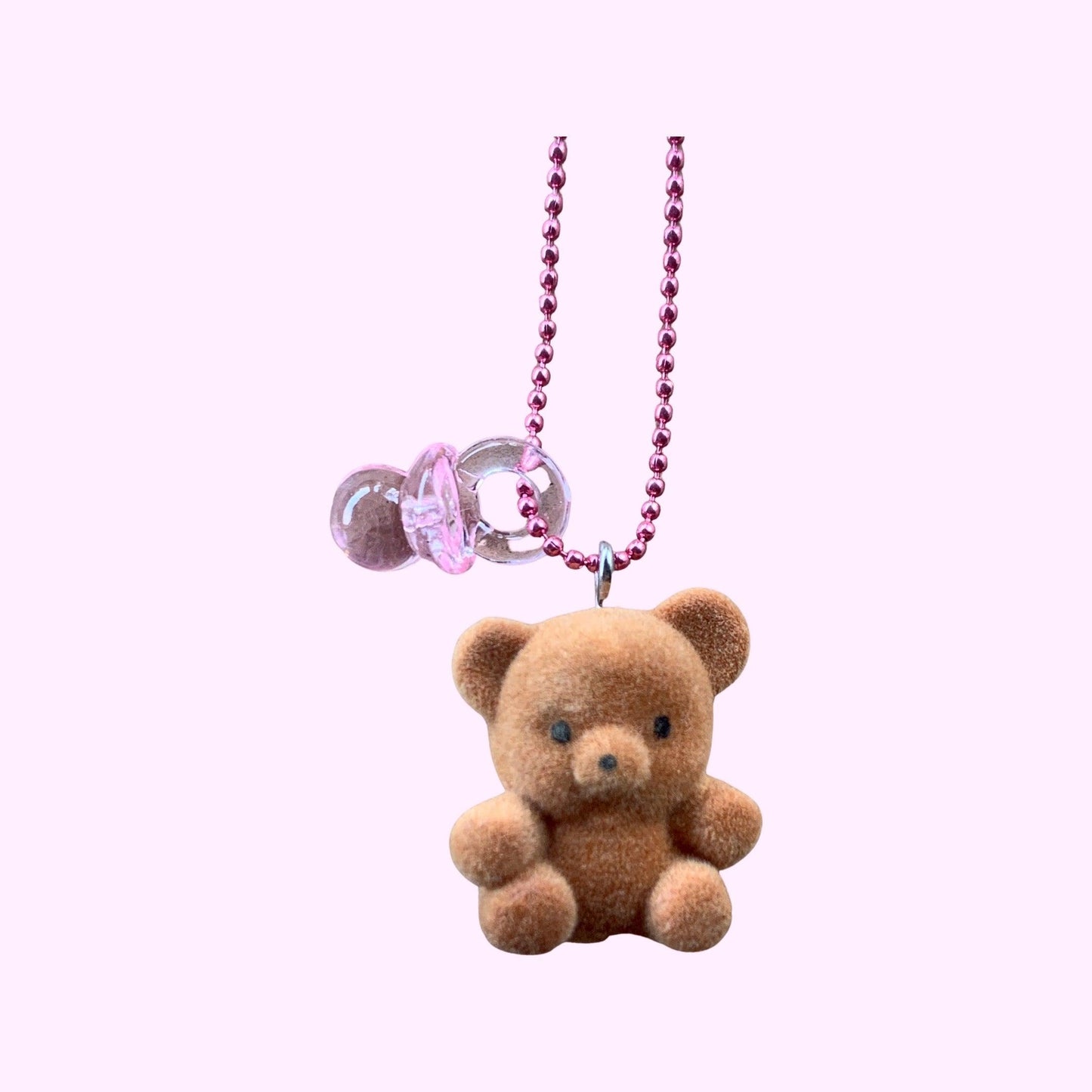 Ltd. Pop Cutie 90's Babies Binky Bear Kids Necklaces Brown - POP CUTIE accessories