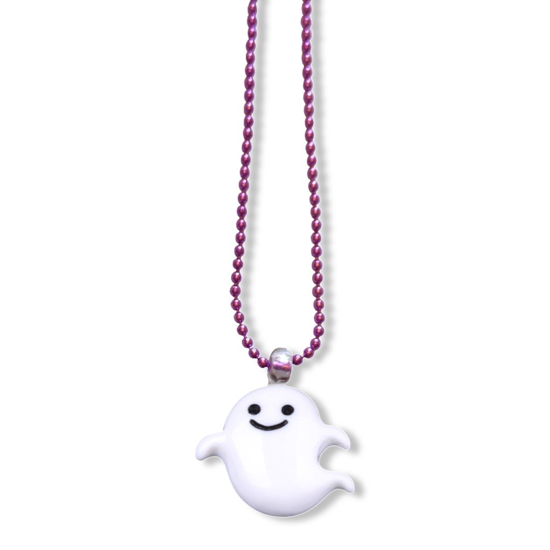Pop Cutie Halloween Ghost  Necklace